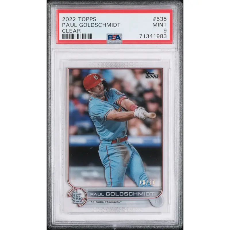Paul Goldschmidt 2022 Topps Clear #535 PSA 9 Mint