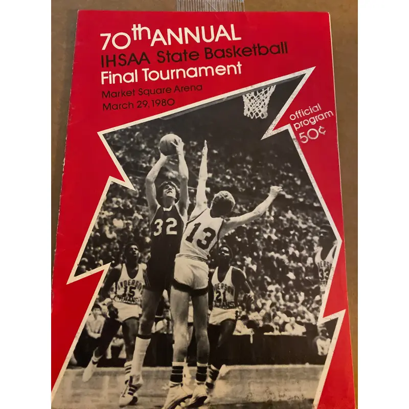 1980 Indiana High School Basketball State Finals Program