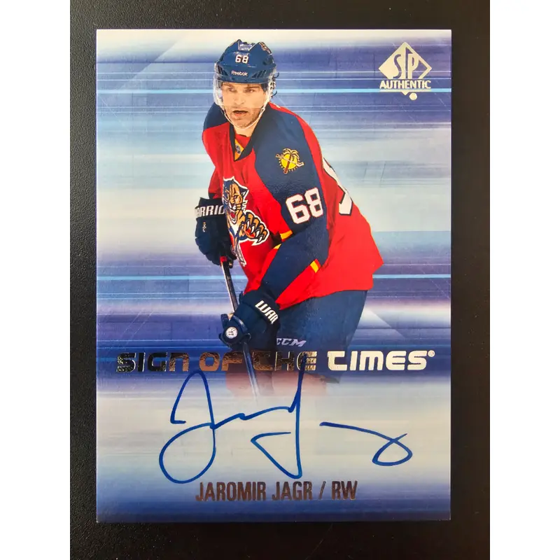 2015-16 Upper Deck SP Authentic - Sign of The Times - Jaromir Jagr #SOTT-JJ