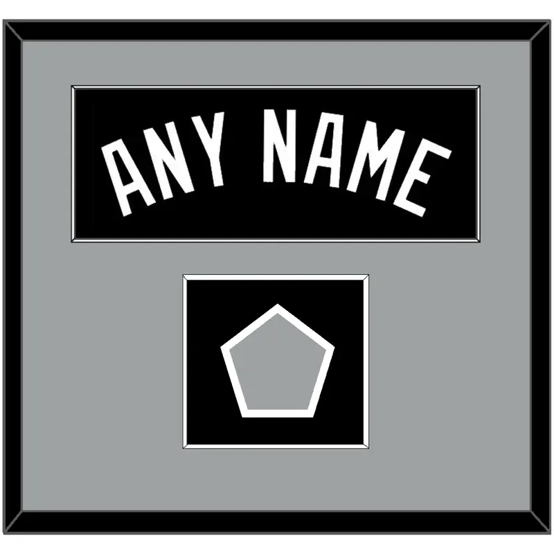 San Antonio Name & Champions Trophy Patch - Road Black (1989-2002) - Single Mat 2