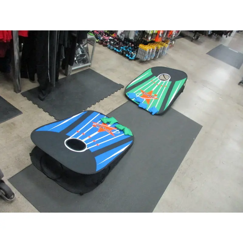 Used GRM Corn Hole Board Cornhole Game Set Collapsible Portable Outdoor Game
