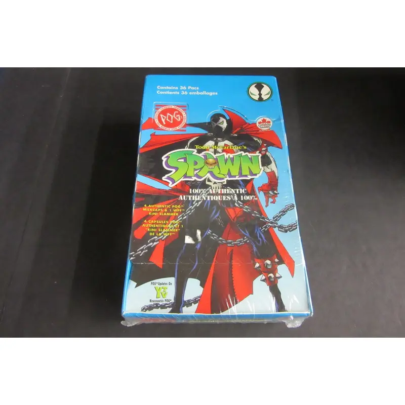 1995 World Pog Canada Games Todd McFarlane's Spawn Pog Box