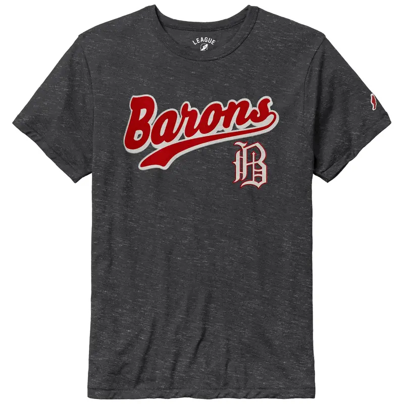 Barons Varsity Slate Applique Tee
