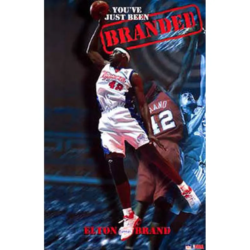 Elton Brand "Branded" L.A. Clippers NBA Basketball Poster - Starline 2003