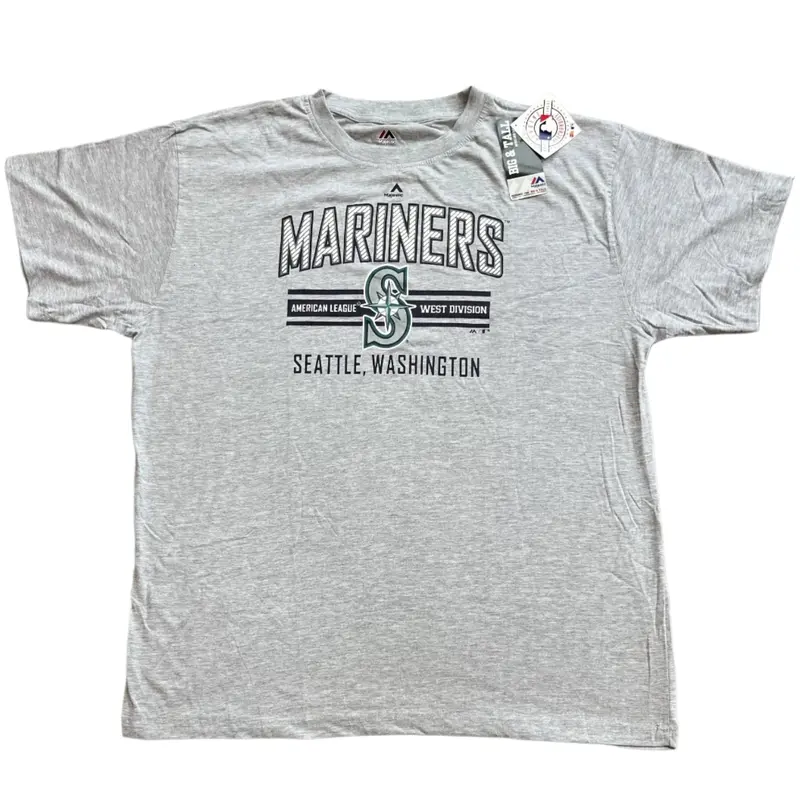 GRAY SEATTLE MARINERS SHORT SLEEVE T-SHIRT