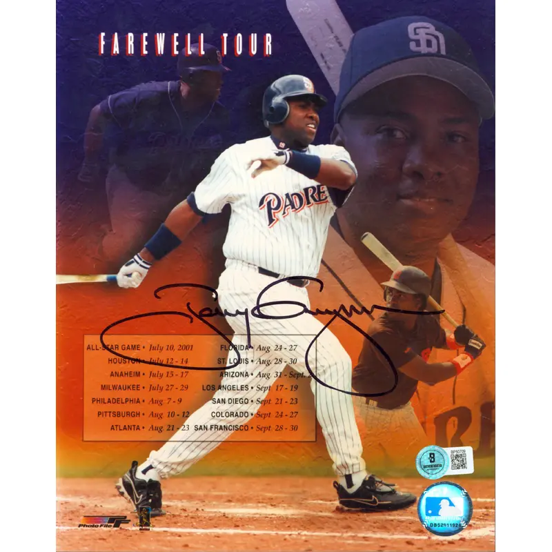 Padres Tony Gwynn Authentic Signed 8x10 Photo Autographed BAS #BP50709