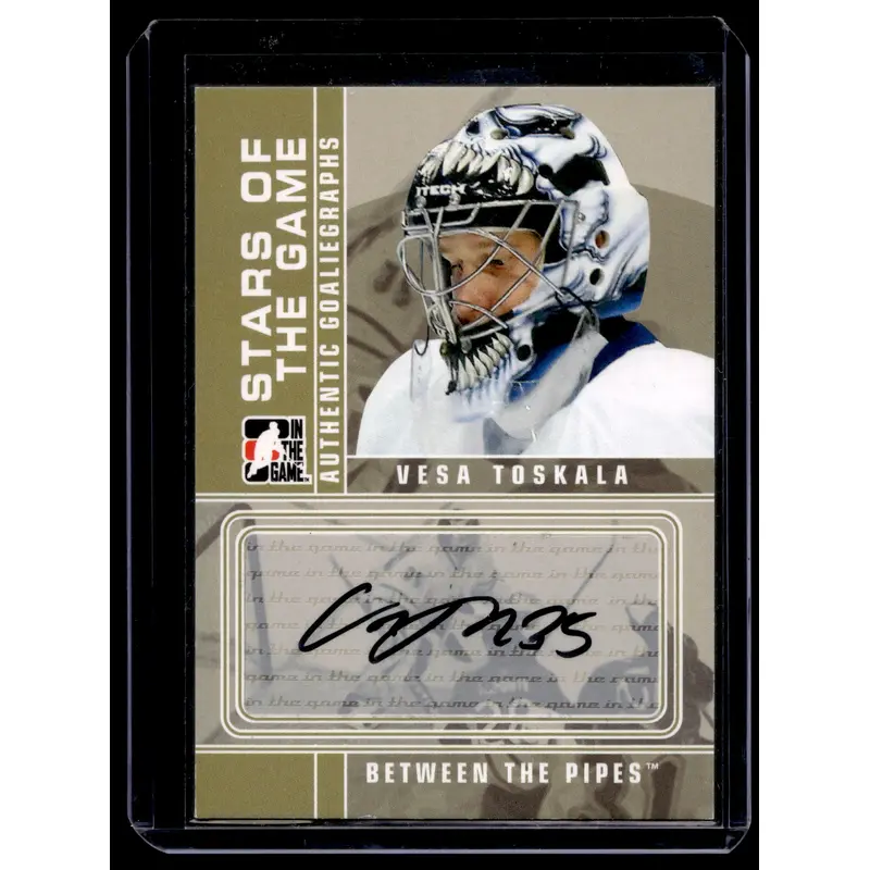 2008-09 In the Game Between the Pipes - Autographs - Vesa Toskala #A-VT