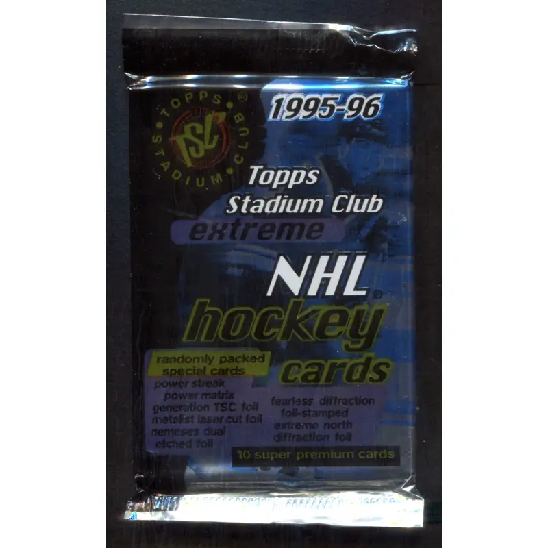 1995/96 Topps Stadium Club Hockey Unopened Pack (10)