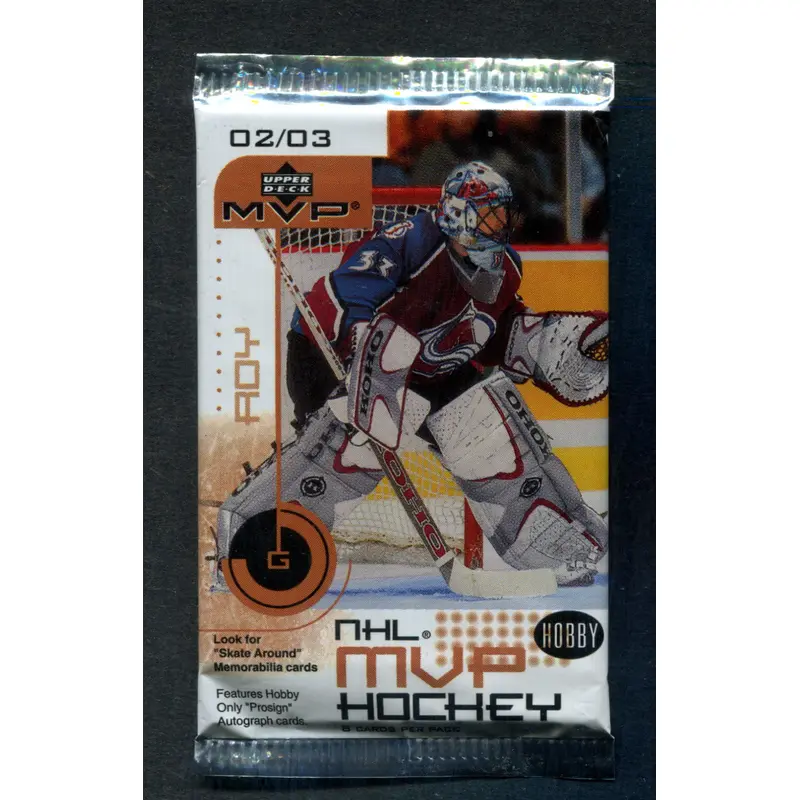 2002/03 Upper Deck MVP Hockey Unopened Pack (Hobby) (8)