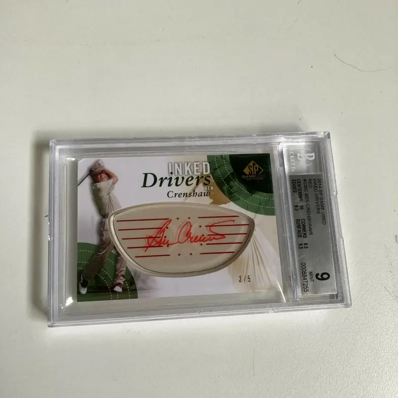 2014 Upper Deck SP Inked Drivers Ben Crenshaw Auto #3/5 BGS 9 MINT Golf