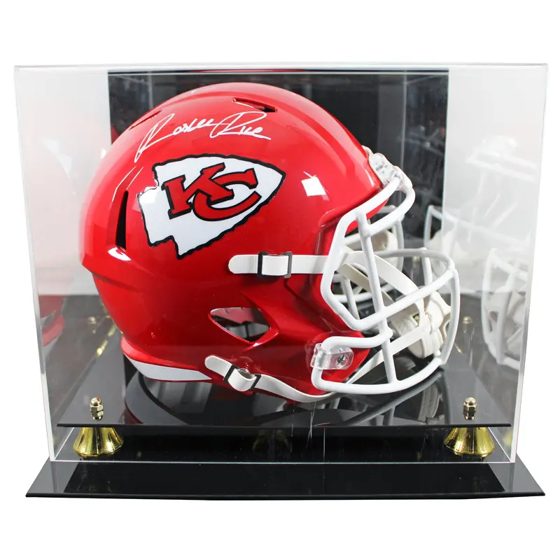 Chiefs Rashee Rice Authentic Signed Full Size Speed Rep Helmet w/ Case BAS