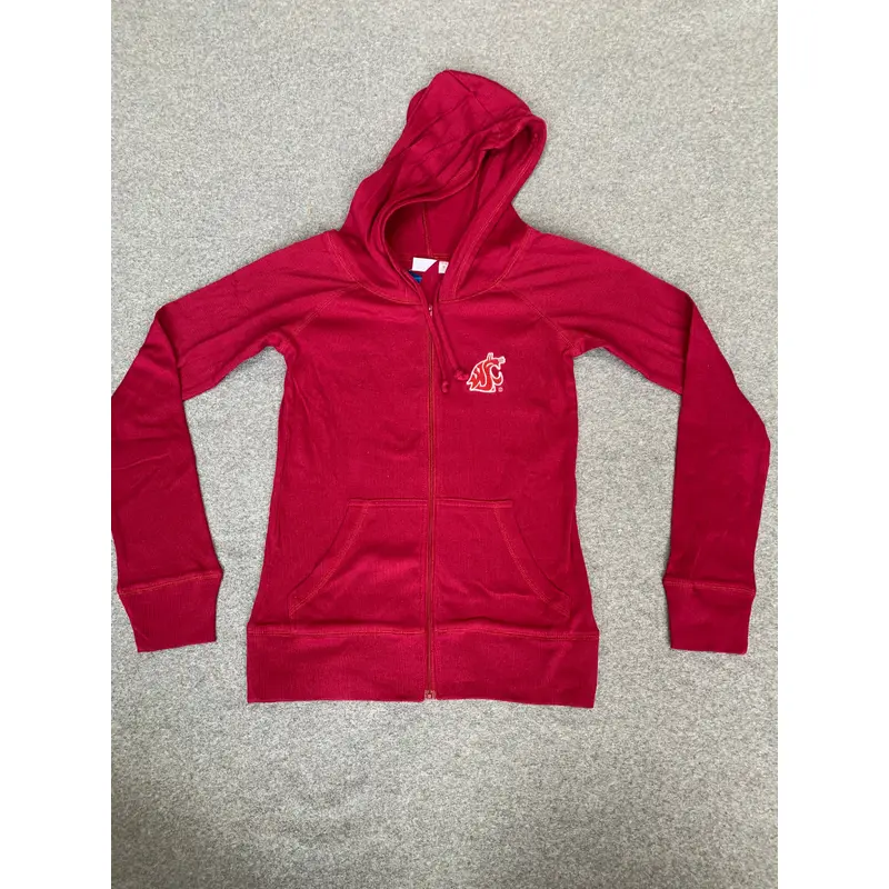 Womens District Thread Embroidered Full Zip Hoodie