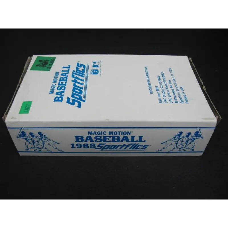 1988 Sportflics Baseball Box (Authenticate)