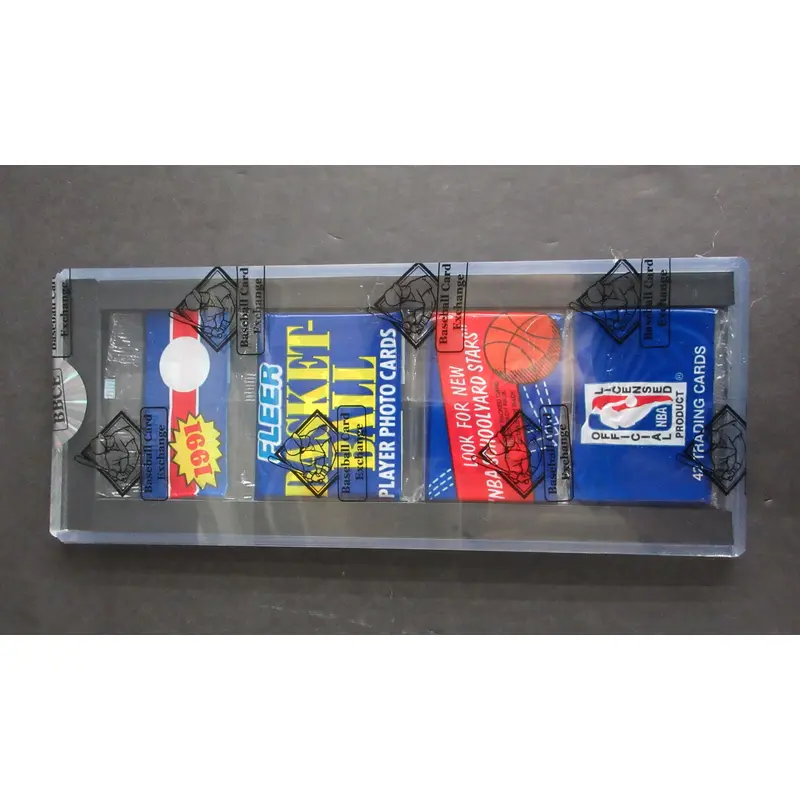 1991/92 Fleer Basketball Unopened Series 1 Rack Pack (BBCE) (Jordan 211 Back)