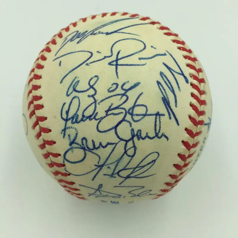 1999 Cleveland Indians Team Signed Baseball Manny Ramirez Vizquel Lofton JSA COA