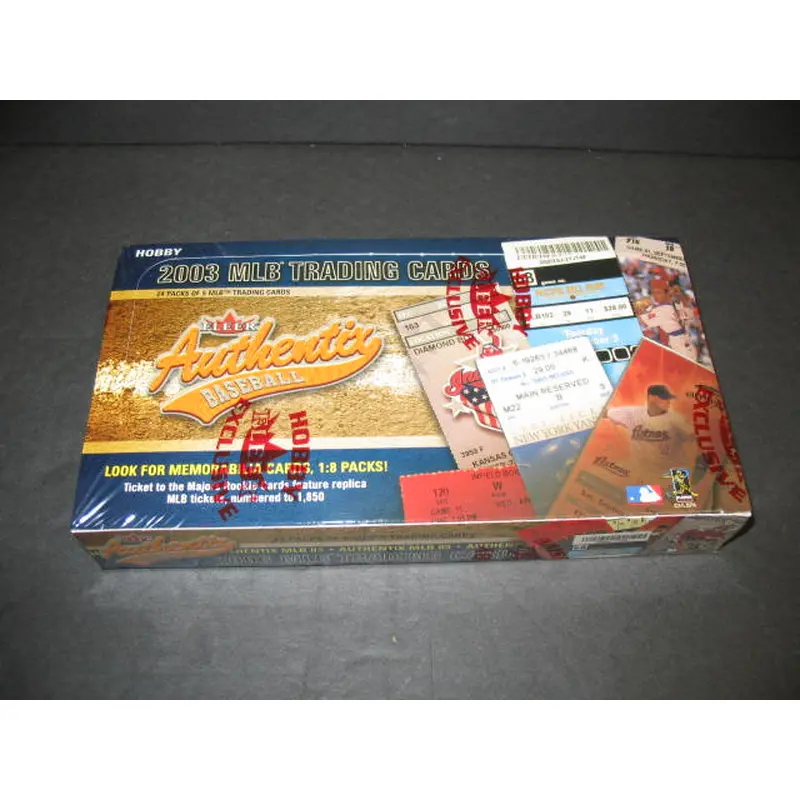 2003 Fleer Authentix Baseball Box (Hobby)