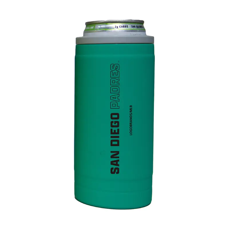 San Diego Padres 12oz Optic Stacked Soft Touch Slim Coolie