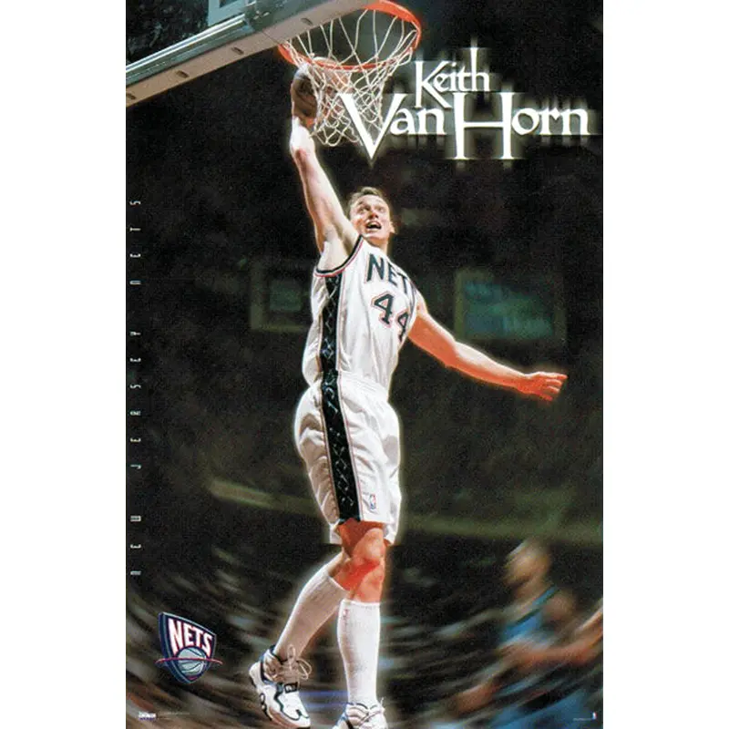 Keith Van Horn "Slam-Dunk Superstar" New Jersey Nets Poster - Costacos 1999