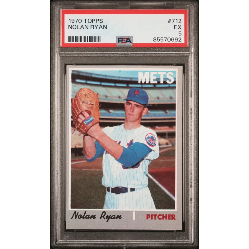 Nolan Ryan 1970 Topps #712 PSA 5 Excellent