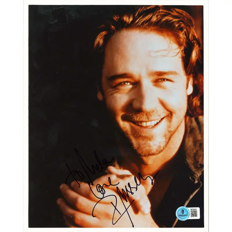 Russell Crowe Gladiator "To Melanie Love" Signed 8x10 Photo BAS #BR38943