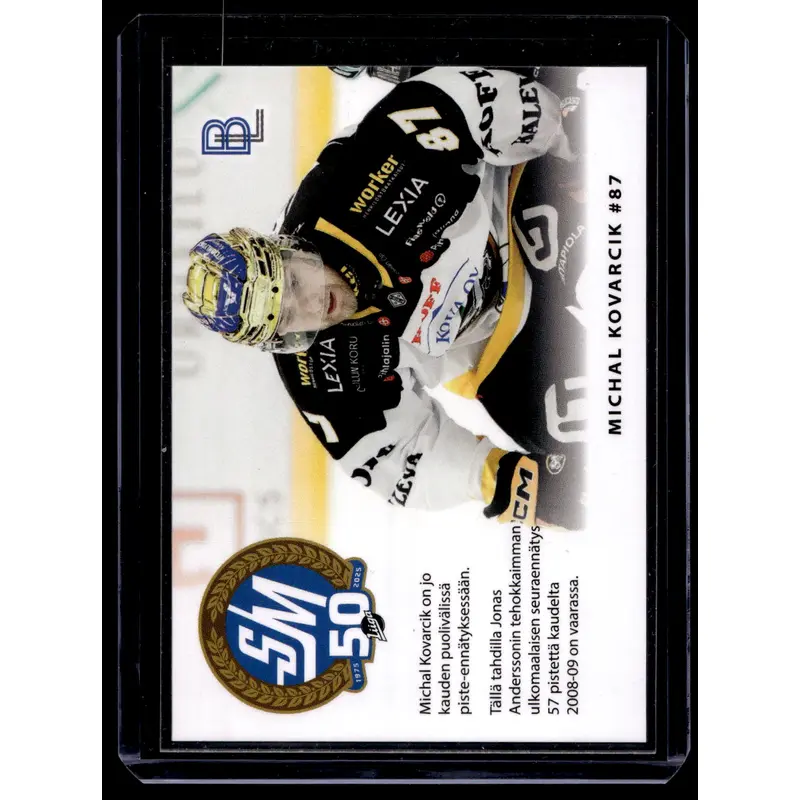 2024-25 Blueline Krpt Team Set - Match Card - Michal Kovarcik #5