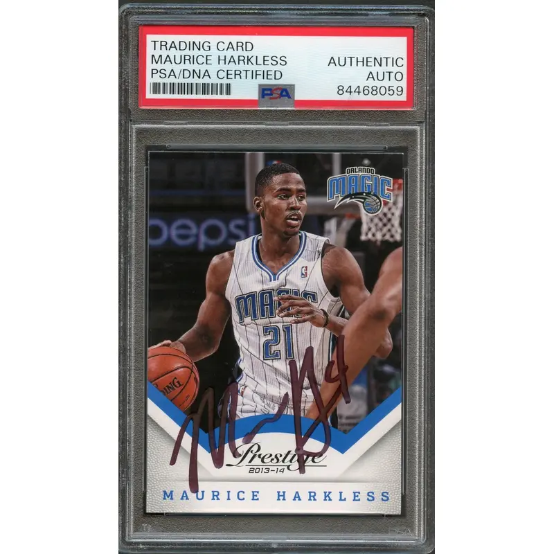 2013-14 Panini Prestige #106 Moe Harkless Signed Card AUTO PSA Slabbed Magic