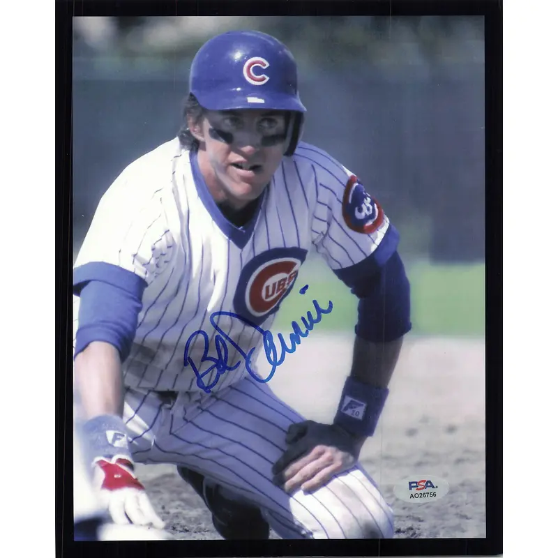 Bob Dernier signed 8x10 photo PSA/DNA Chicago Cubs Autographed