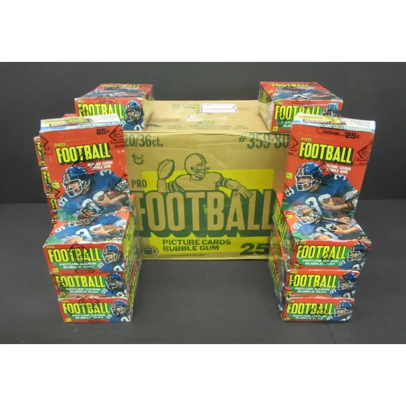 1980 Topps Football Unopened Wax Case (20 Box) (BBCE)