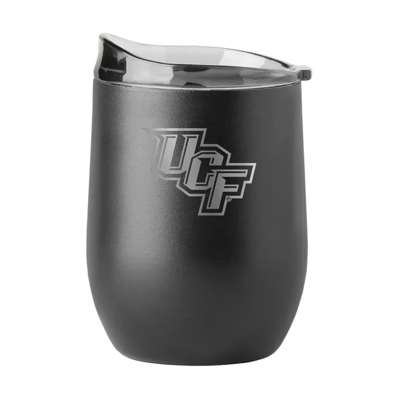 Central Florida 16oz Gun Metal Powder Coat Curved Beverage