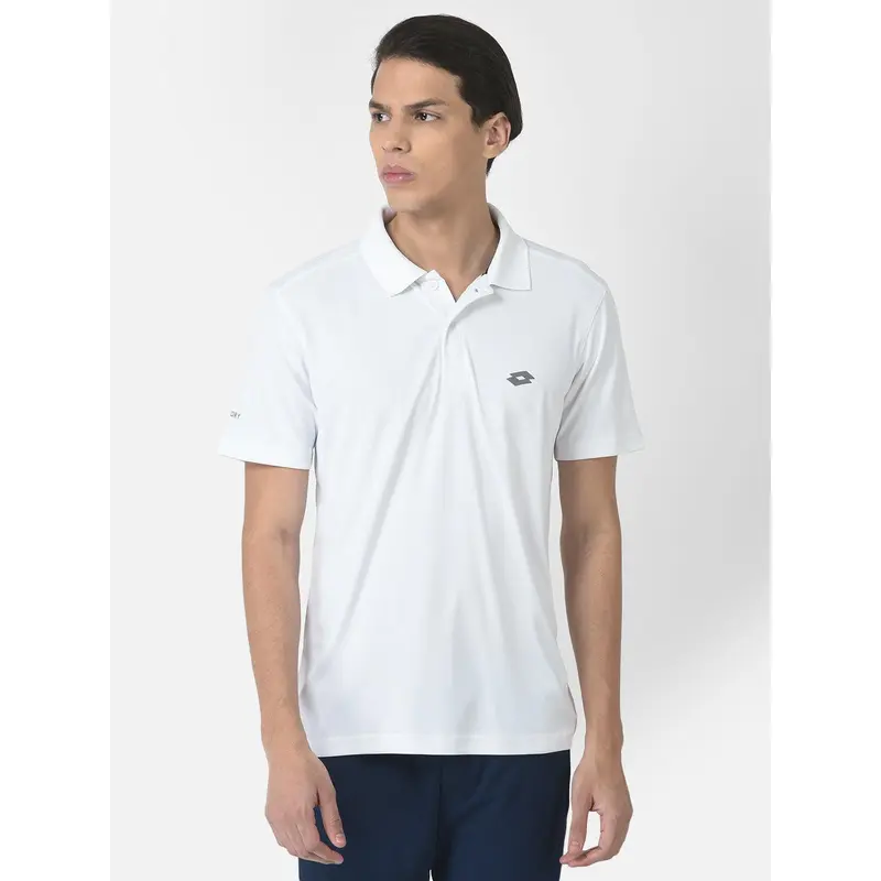 Lotto Men White Basic Bb Polo