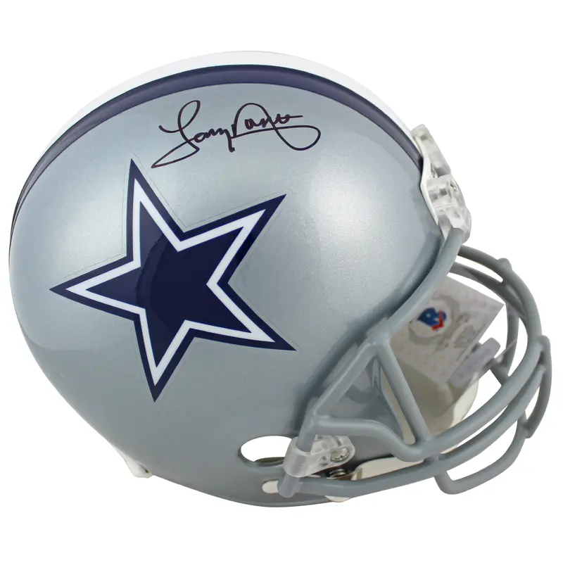 Cowboys Tony Dorsett Authentic Signed Silver Full Size Rep Helmet BAS