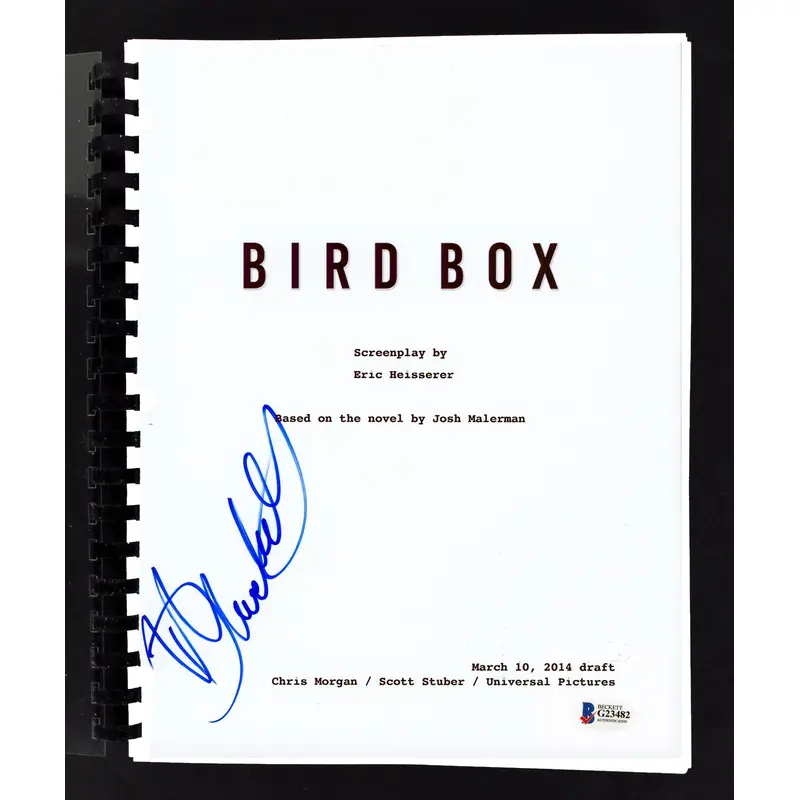 Danielle Macdonald Bird Box Authentic Signed Movie Script BAS #G23482