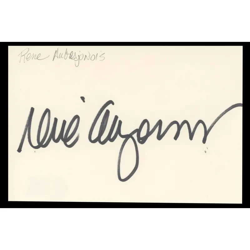 Rene Auberjonois Star Trek: Deep Space Nine Signed 4x6 Index Card BAS #BT02467