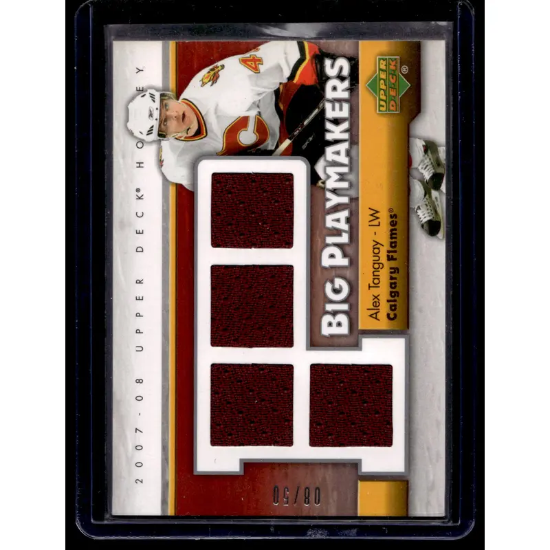 2007-08 Upper Deck - Big Playmakers Jersey - Alex Tanguay #BP-AT /50