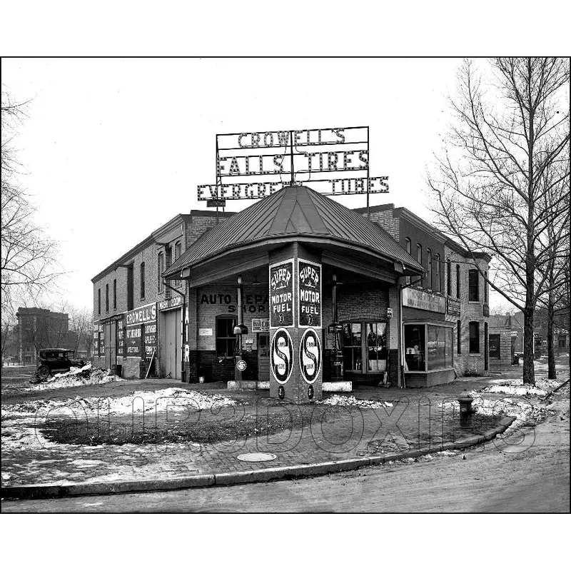 1922 Standard Gas Station 8X10 Photo - Washington DC - 3034