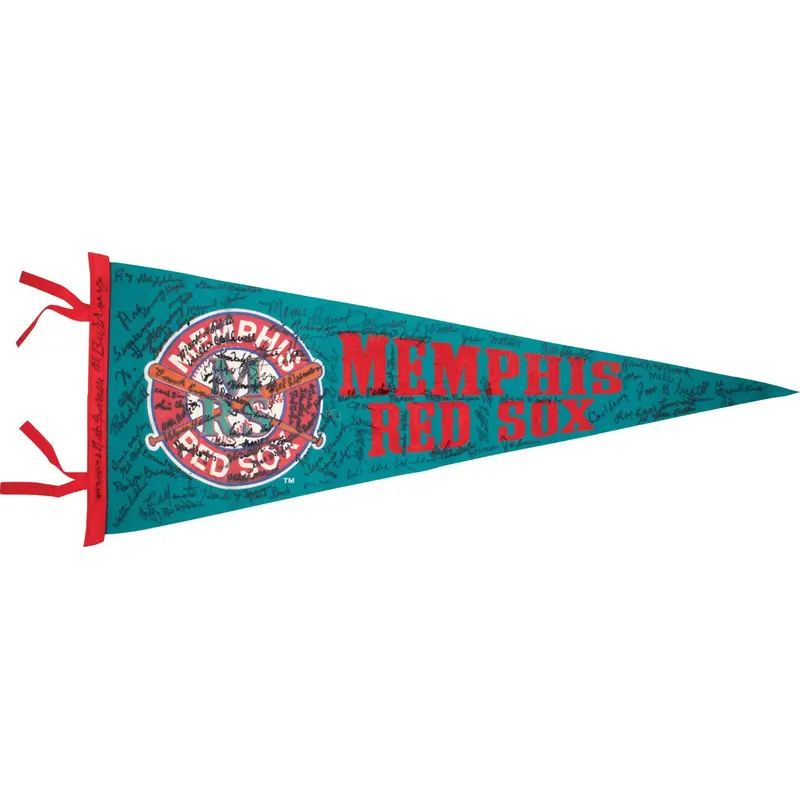 Negro League Legends Multi Signed Memphis Red Sox Pennant 77 Signatures JSA COA
