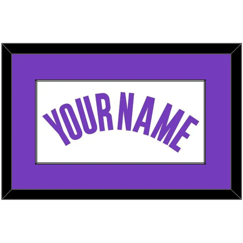 Sacramento Name - Home Purple (2014-2016) - Single Mat 1