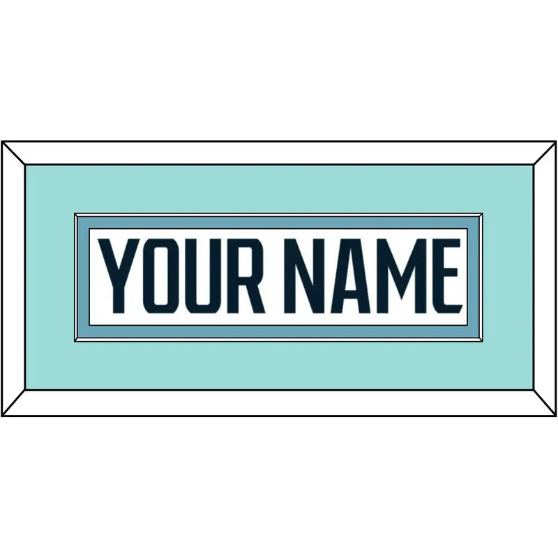 Seattle Nameplate - Road White - Single Mat 3