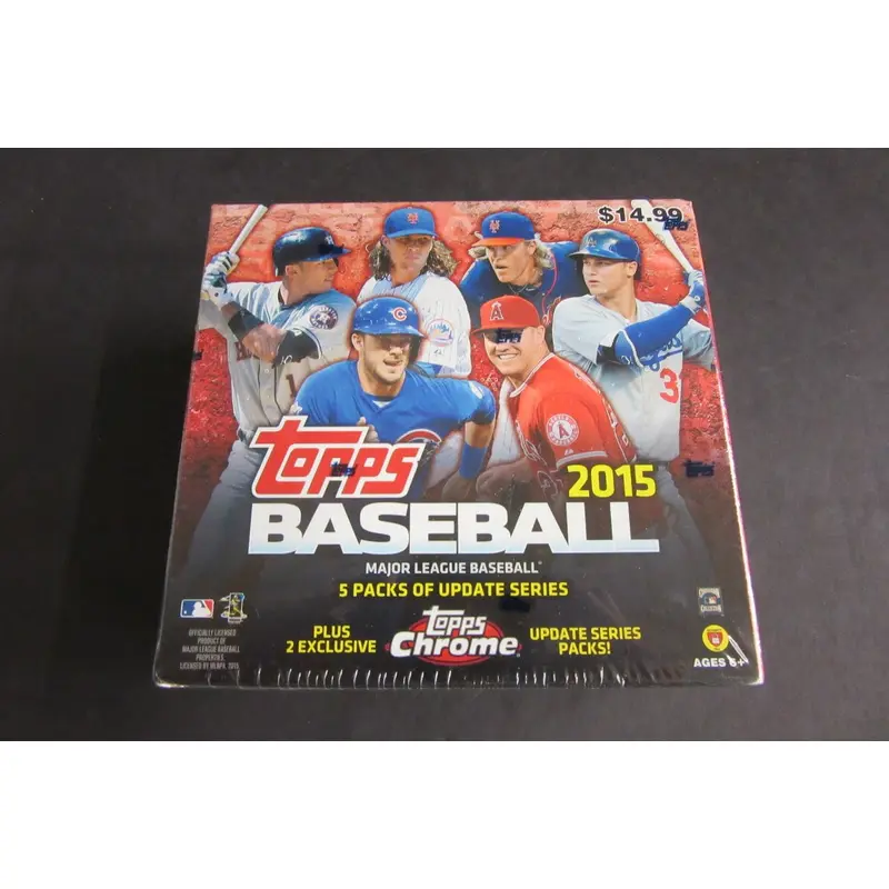 2015 Topps Baseball Update Series Mega Box (5 Regular and 2 Chrome)