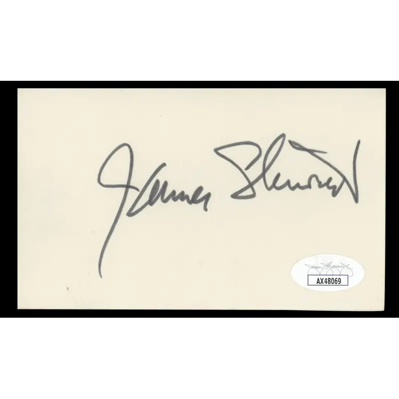James Stewart It's a Wonderful Life Authentic Signed 3x5 Index Card JSA #AZ48069