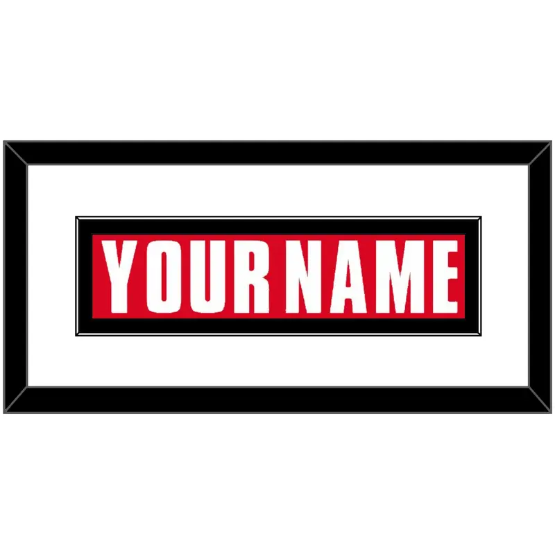 Canada Mens Hockey Nameplate - 2002 Olympics Road Red - Single Mat 1