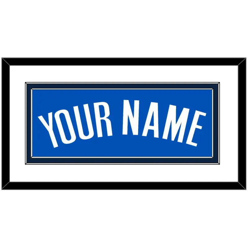 Dallas Name - Road Blue (2010-2017) - Double Mat 1