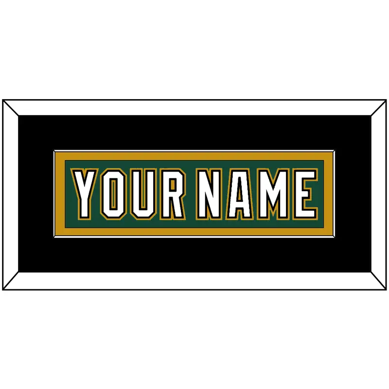 Dallas Nameplate - Alternate Green (1997-1999) - Single Mat 5