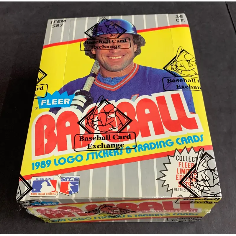 1989 Fleer Baseball Unopened Wax Box (FASC) (Code 83562)