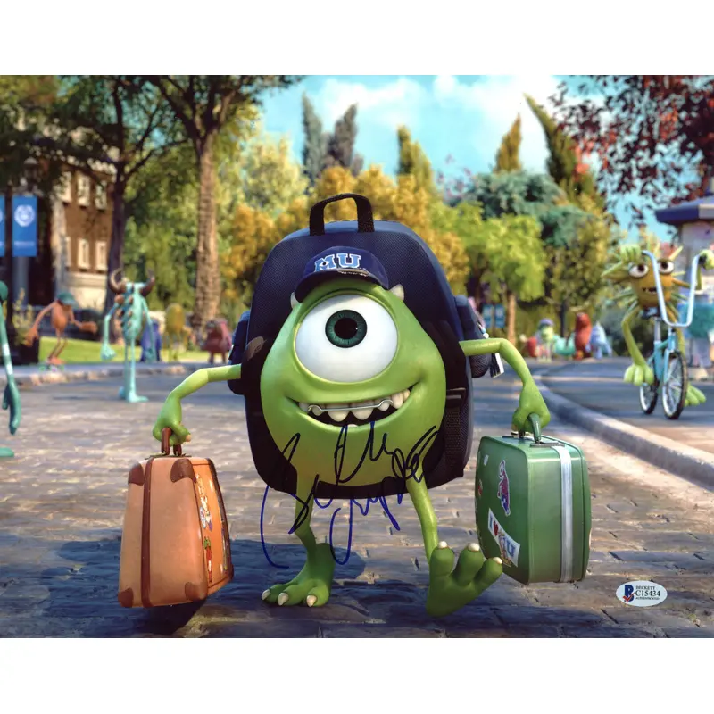 Billy Crystal Monster University Authentic Signed 11X14 Photo BAS #C15434