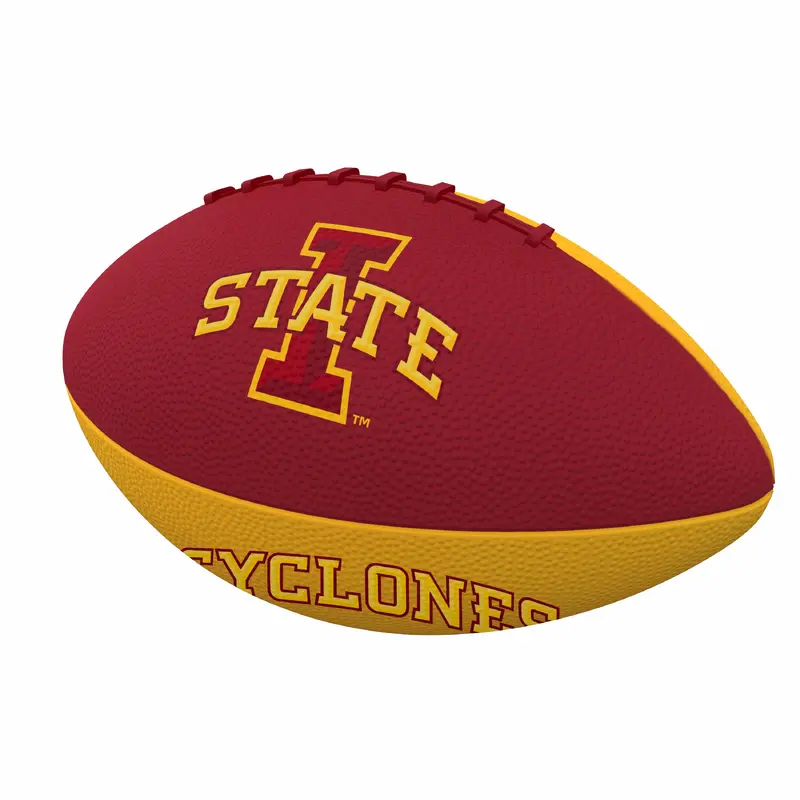 Iowa State Pinwheel Junior Size Rubber Football