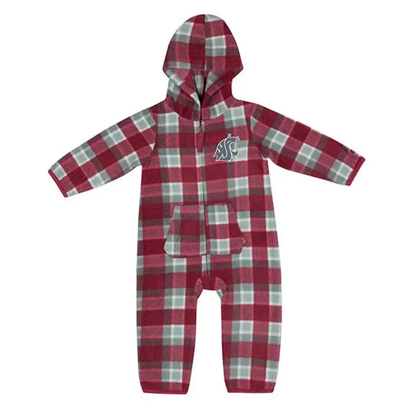 COLOSSEUM INFANT WSU FLANNEL FLEECE ONESIE