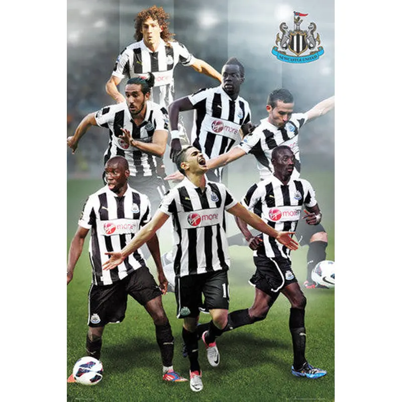 Newcastle United FC "Super Seven" (2012/13) Action Poster - GB Eye