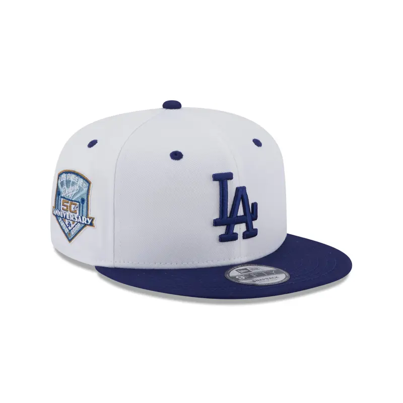 New Era 9Fifty Crown Patch Los Angeles Dodgers - White/Royal Blue