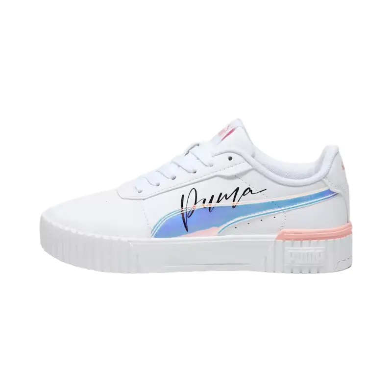 PUMA GIRLS WHITE SHOE CARINA 2.0 CRYSTAL WINGS JR 392654 01J